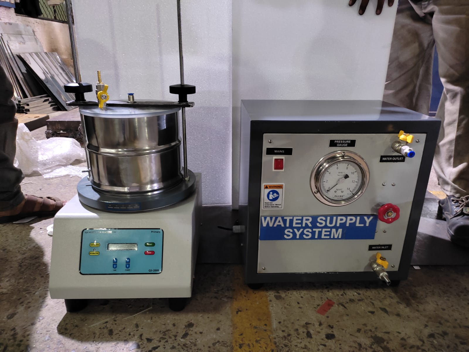 CHARACTERISTIC OPENING SIZE APPARATUS-WET SIEVE OPENING SIZE TESTER-EN ISO 12956-FOR GEOTEXTILE-